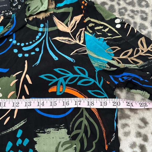 Denim & Flower Ricky Singh Abstract Tropical Shirt in Black Size Medium Men’s - Picture 15 of 17
